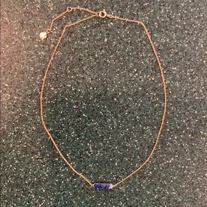 Gorjana Gold Choker with Blue Stone (3 lengths)